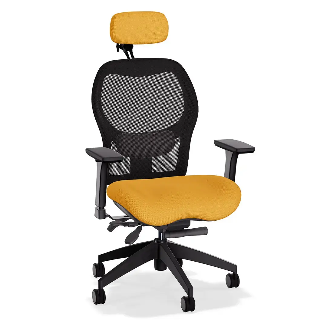 Brezza Ergonomic Mesh Desk Chair (With Headrest) - Image 3