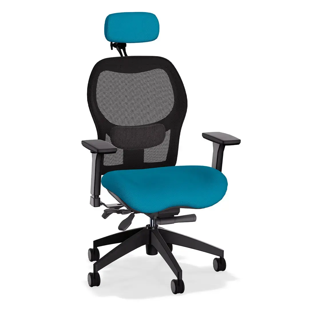 Brezza Ergonomic Mesh Desk Chair (With Headrest) - Image 9