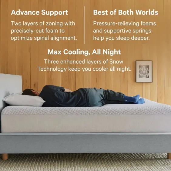 Casper Snow Max Cooling Hybrid Medium-Soft Mattress - Image 3
