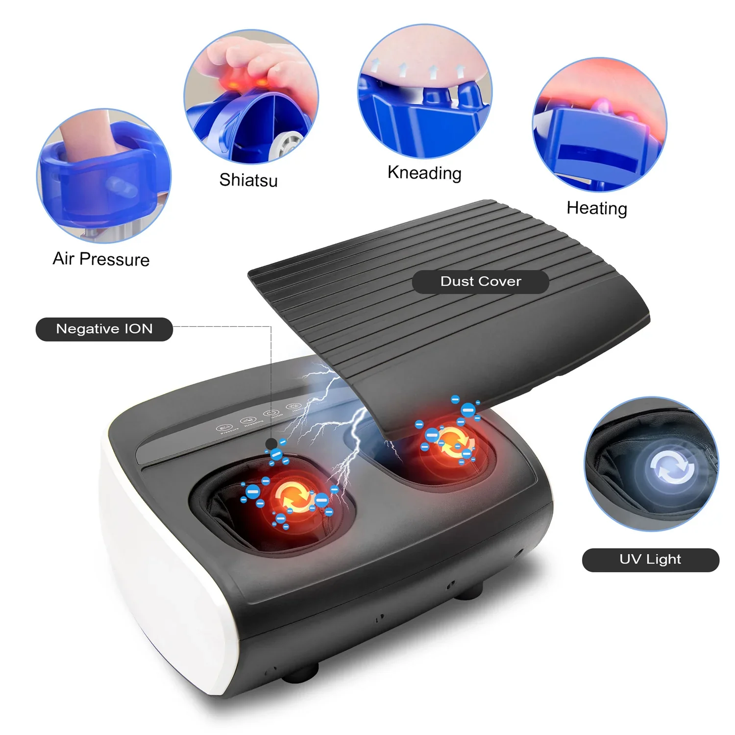 Ionic Air Compression Shiatsu Foot Massager - Image 4