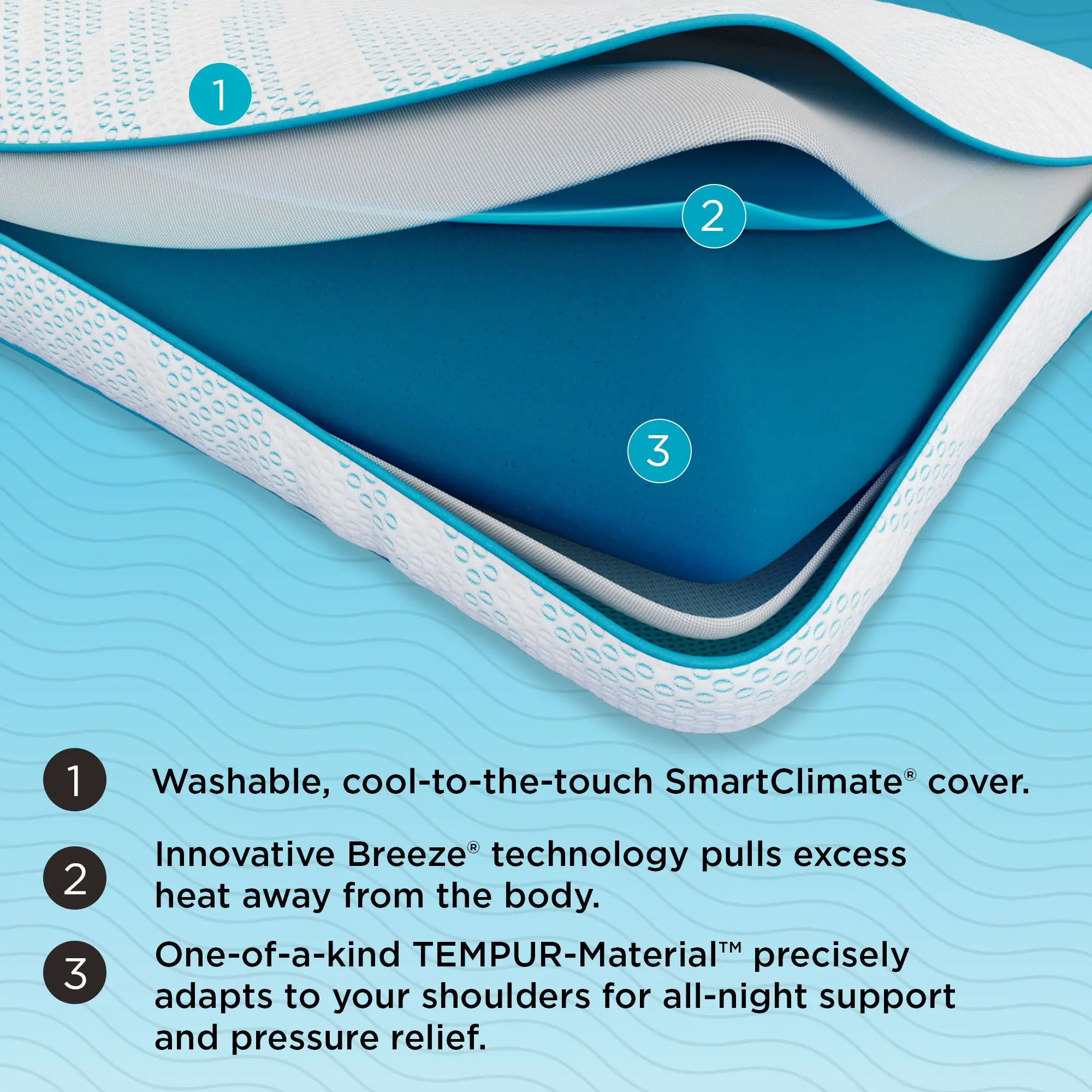 TEMPUR-Breeze® Pro Pillow - Image 9